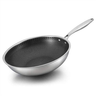 Ruostumattomasta teräksestä valmistettu tarttumaton paistinpannu